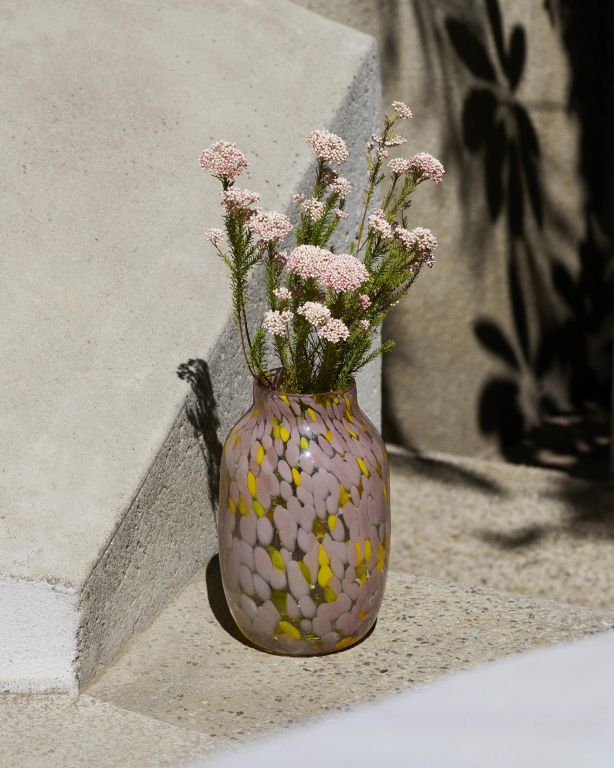 Hay Splash vaas light pink and yellow