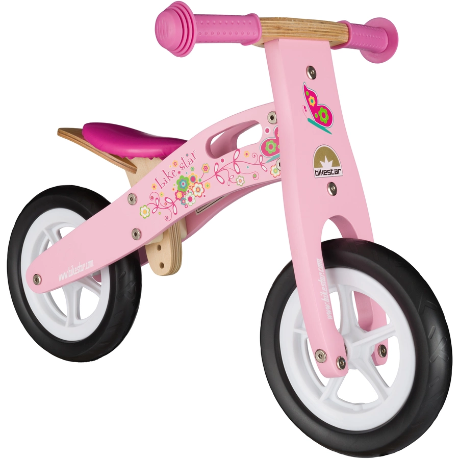Bikestar Laufrad 10 Zoll Holz pink