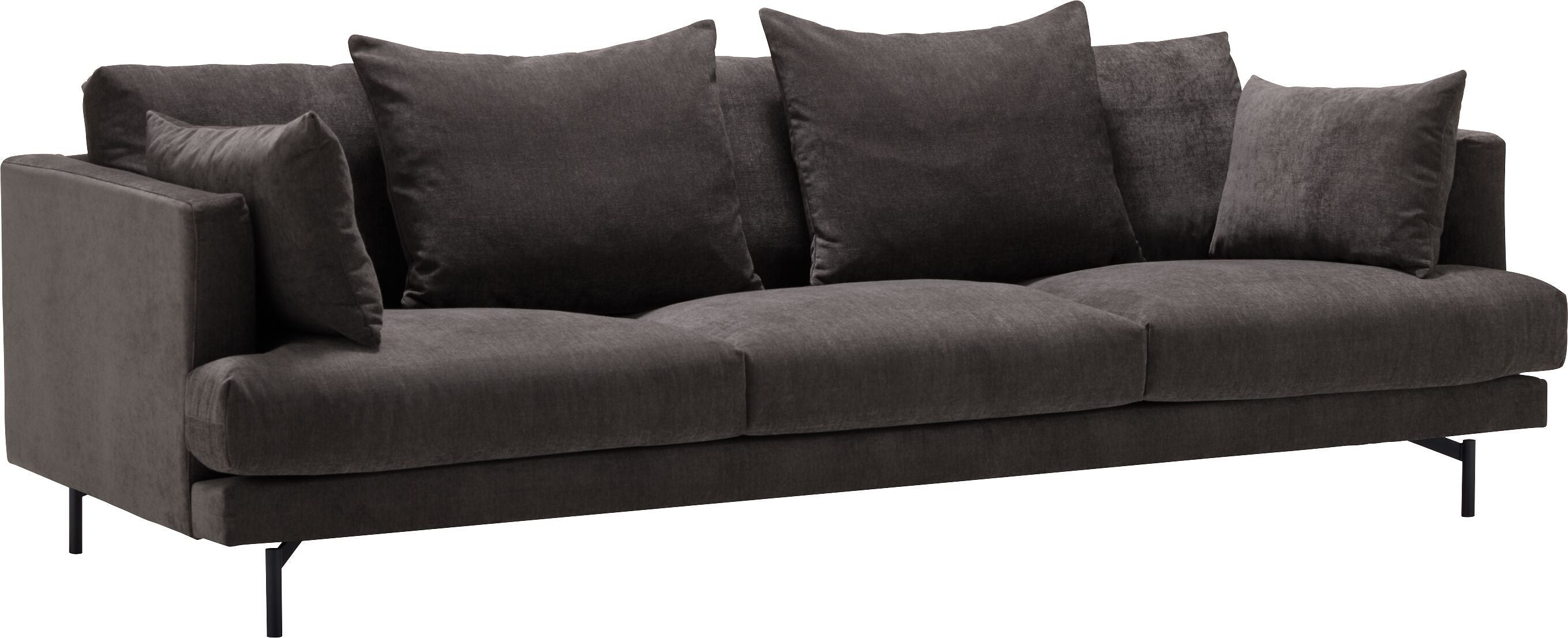 MARTENS 3.5er-Sofa - Anthrazit / B: 248.0 cm x T: 100.0 cm x H: 84.0 cm