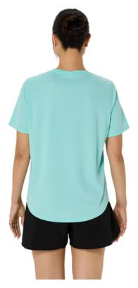 Maillot manches courtes Asics Core Run Bleu Femme