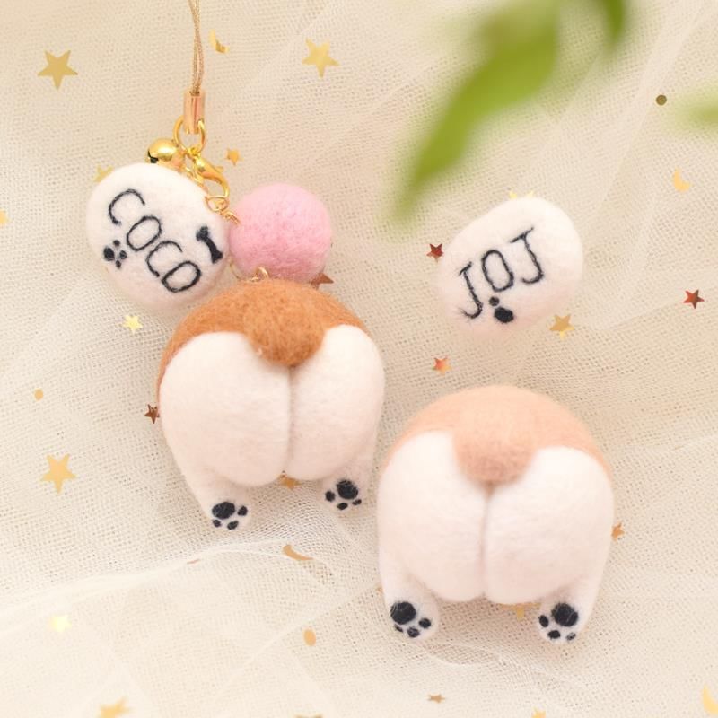 Miumi - DIY naaldviltset voor sleutelhanger met hond en kat (verschillende ontwerpen)