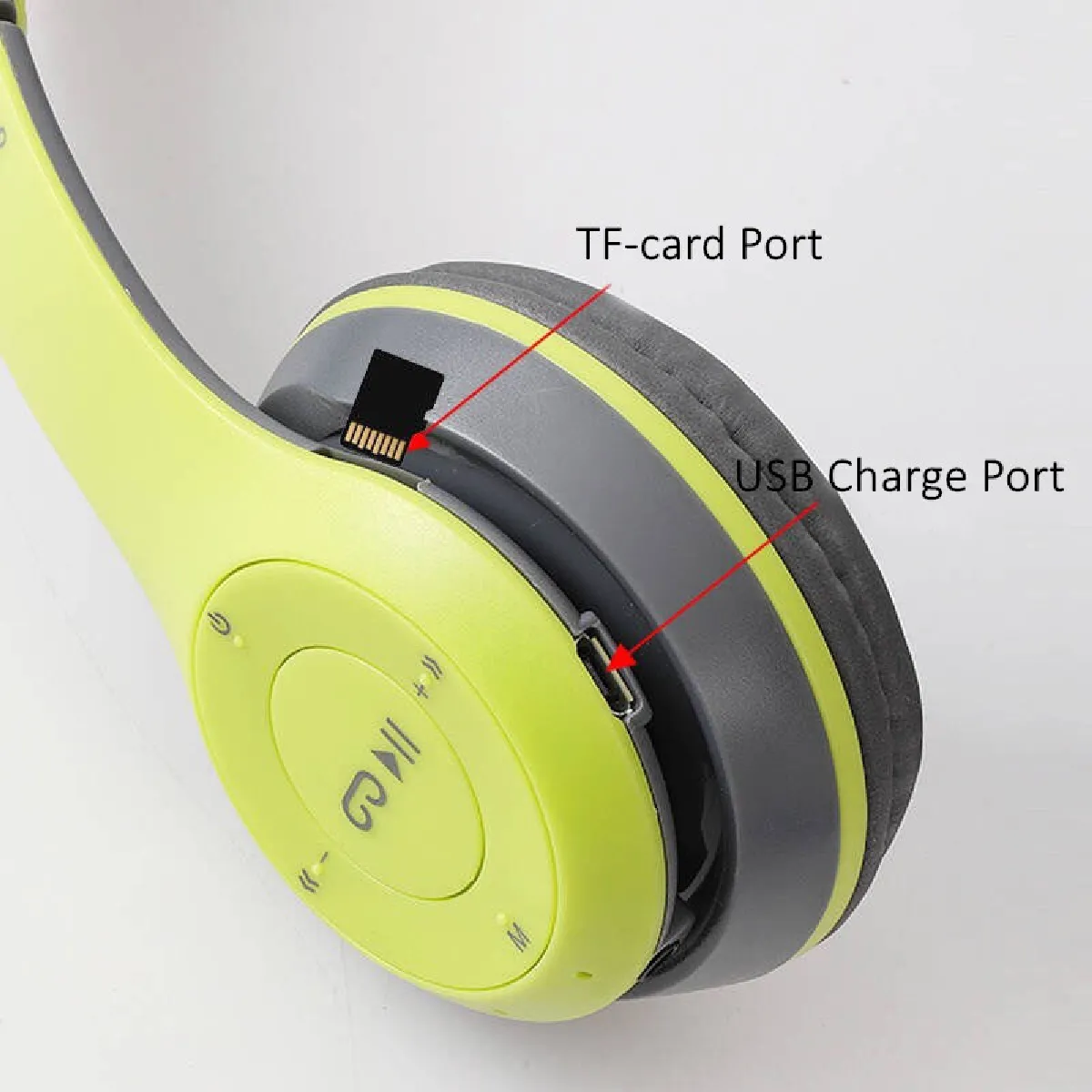 Universal Casque Bluetooth pliable - Vert