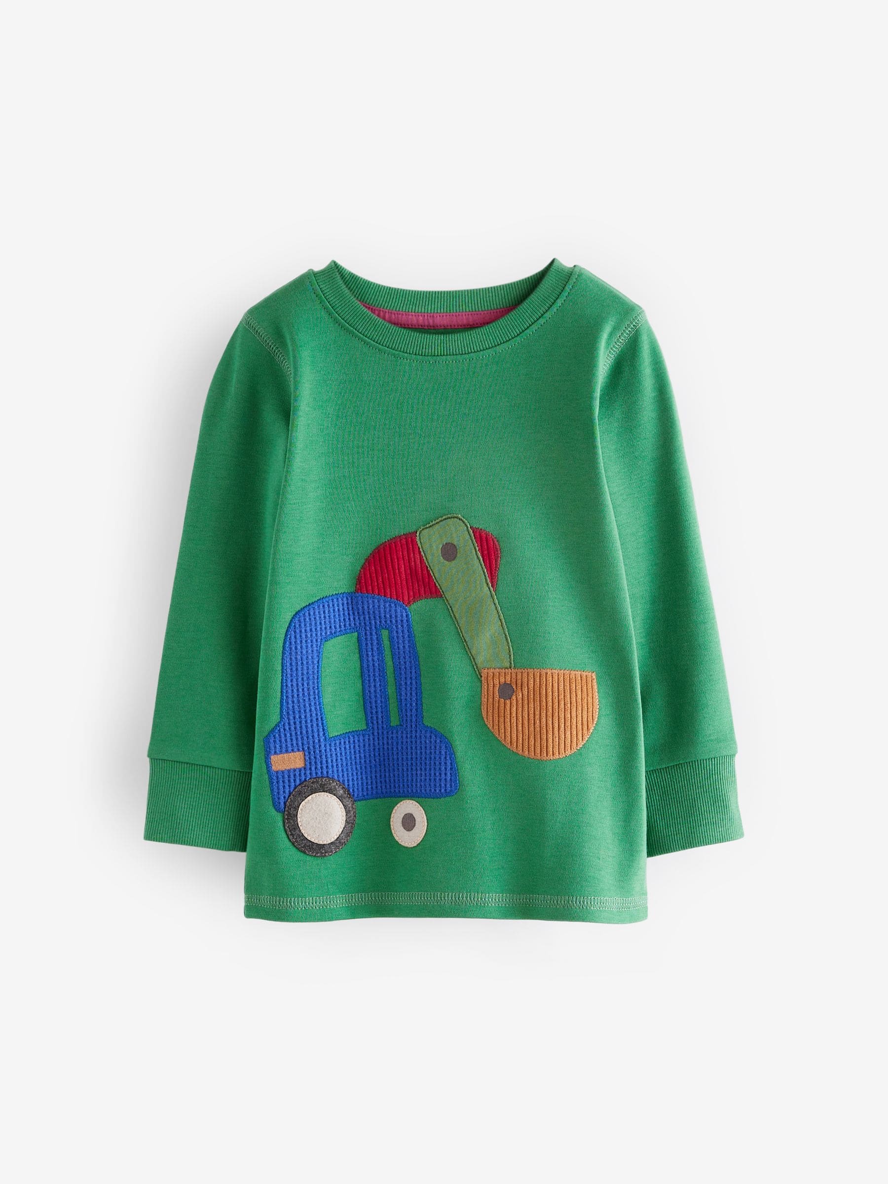 Groen/oranje transport - Mini Knusse Pyjama's 3 Set (9mnd-10jr)