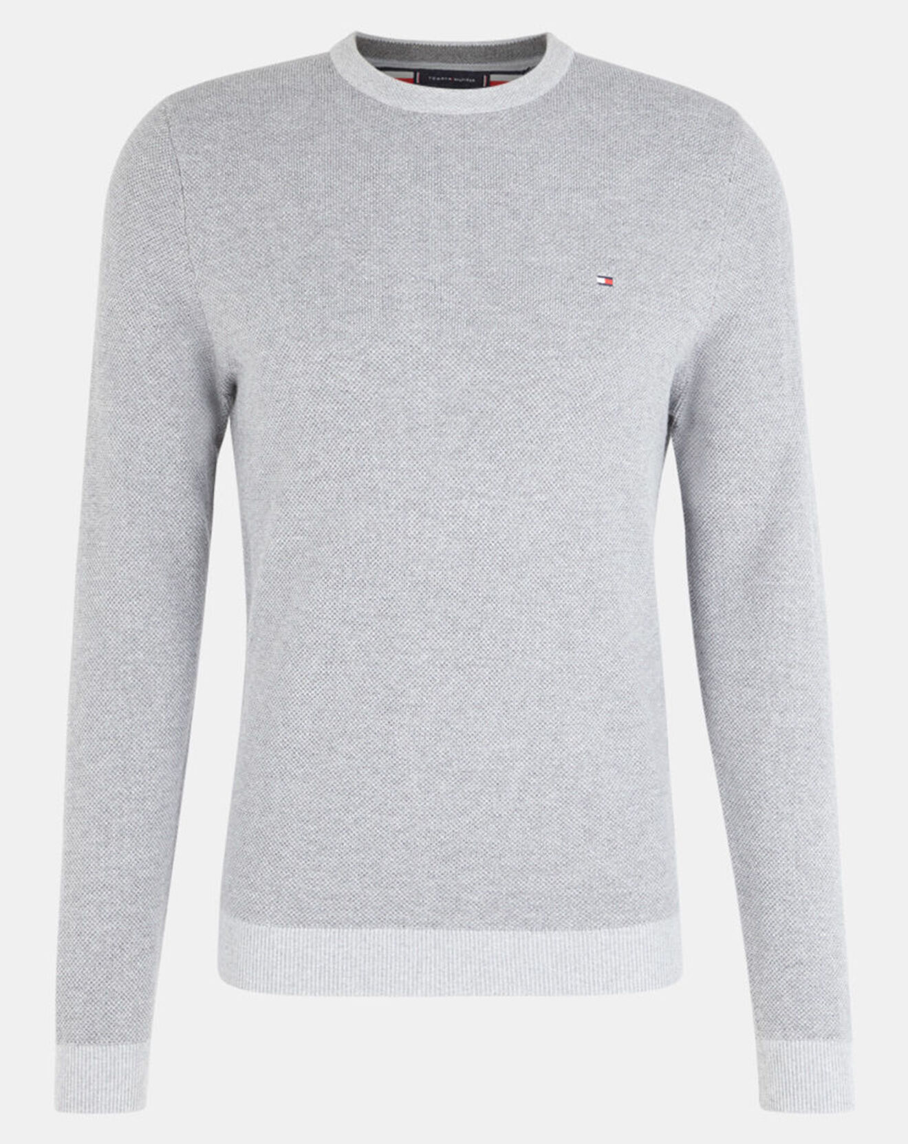 Tommy Hilfiger Pull Mouline gris chiné