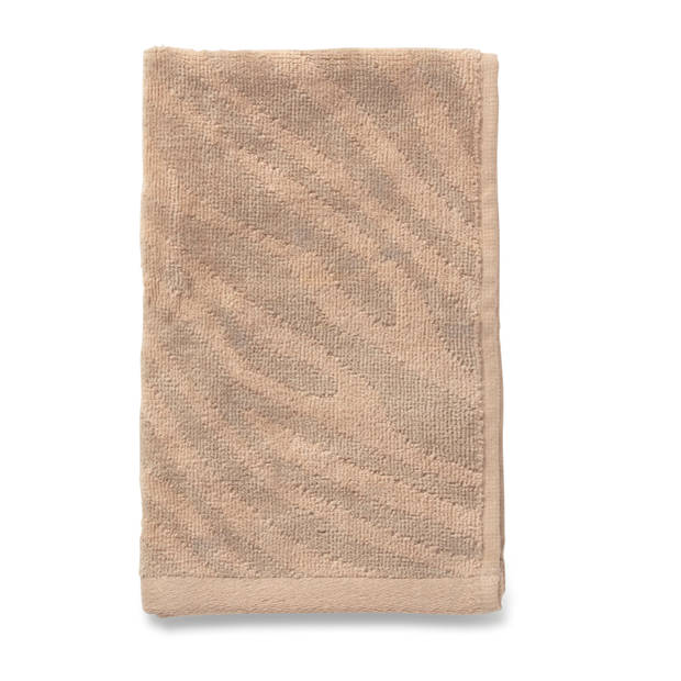 Blokker Gastendoek Zebra - 30x50 cm - Beige/Crème