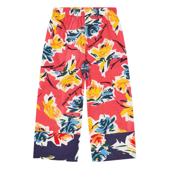 Maison Mangostan Pantalon Fleurs | Rose fuschia