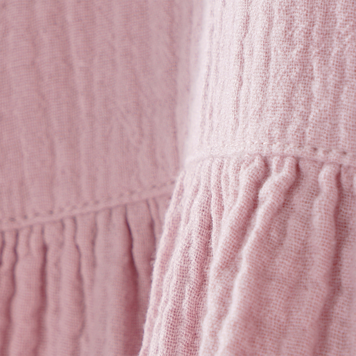 Topolino Pure Collection Mädchen Musselin-Kleid mit Teilungsnaht rosa