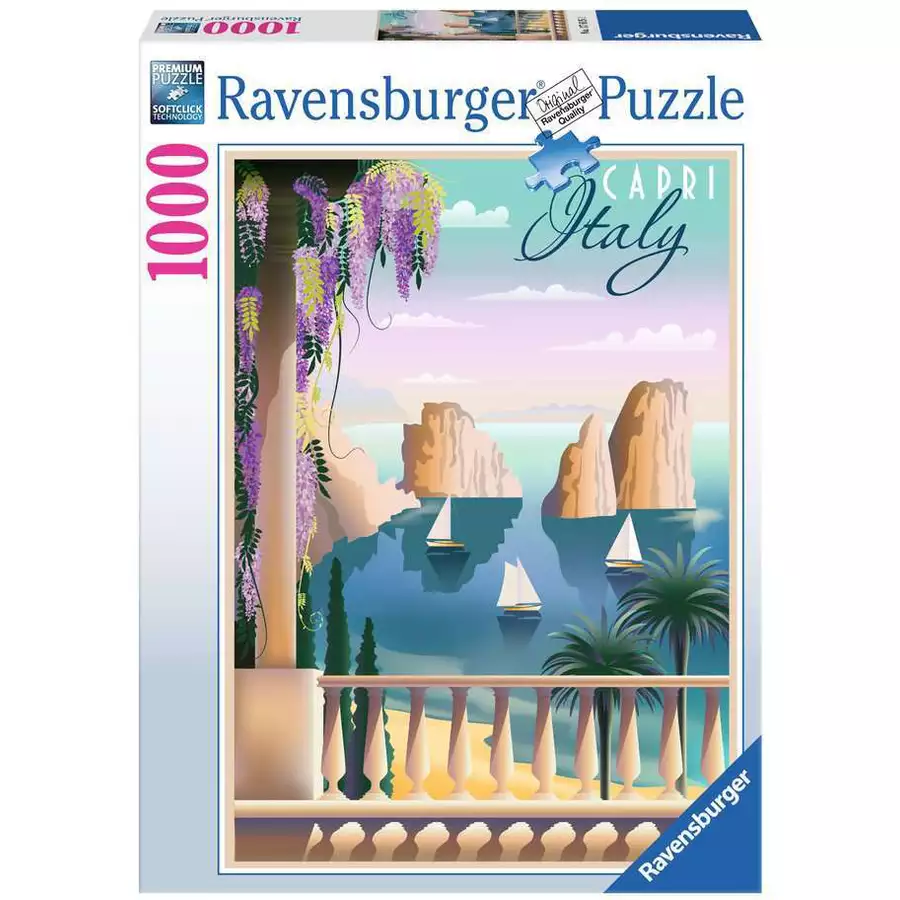Ravensburger Postcard from Capri, Italy bunt