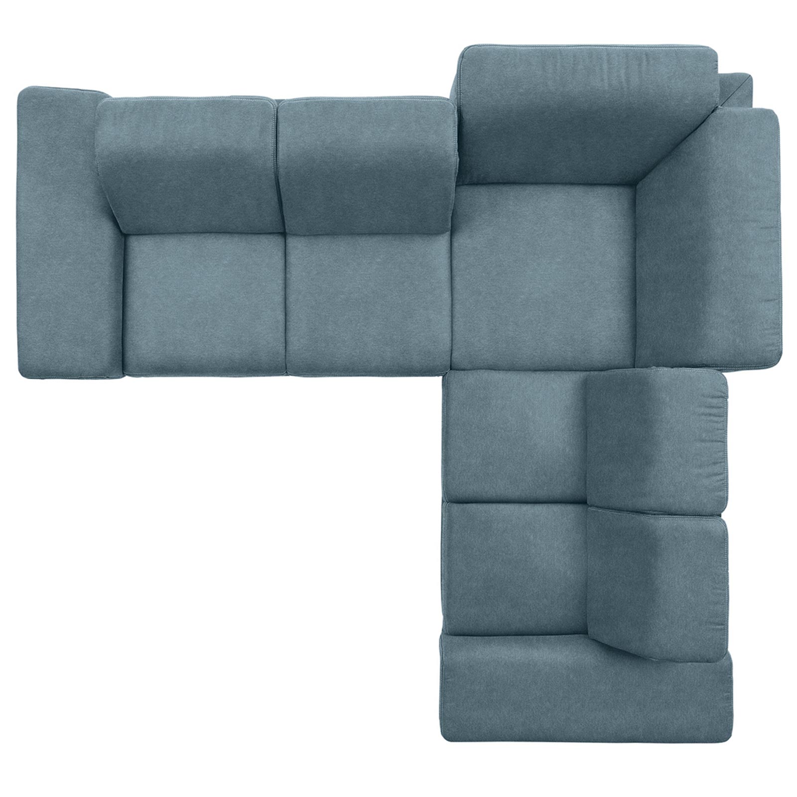 polsterpower Boxspringsofa - Belle ice - Basismodell - rechts