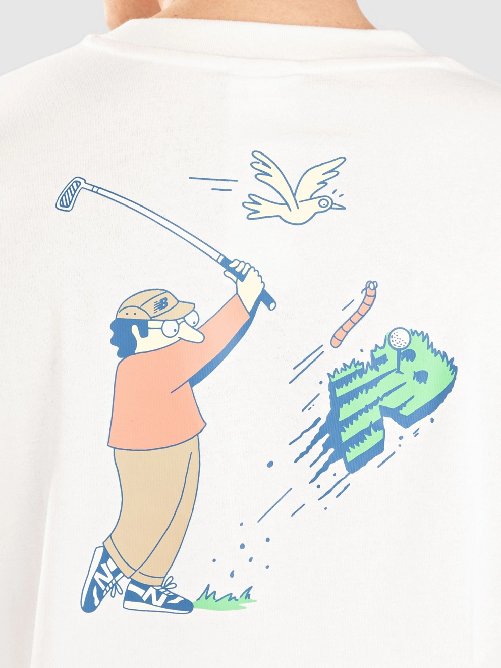 New Balance Athletics Golf Cartoon T-Shirt sea salt