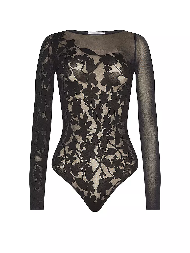 WOLFORD Body GRAPHIC FLOWER deep night/black schwarz