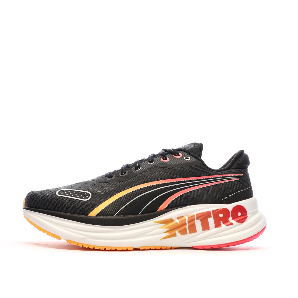 Puma Chaussures de running Noires/Oranges Homme Puma Magnify