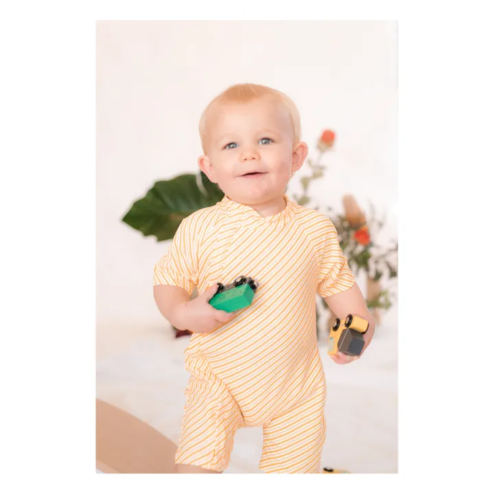 Ina Swim Combinaison Anti-UV Zimmi Rayée | Orange