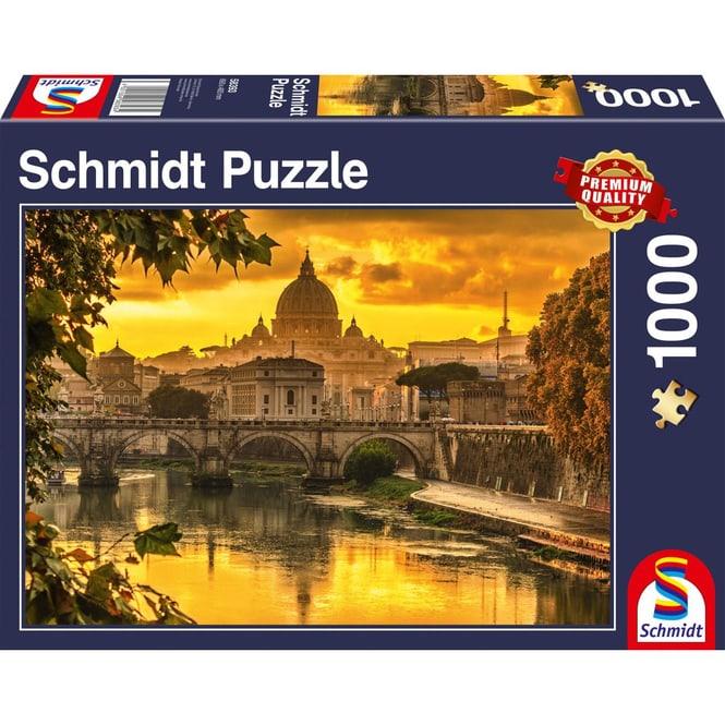 Puzzle - Goldenenes Licht über Rom - 1000 Teile