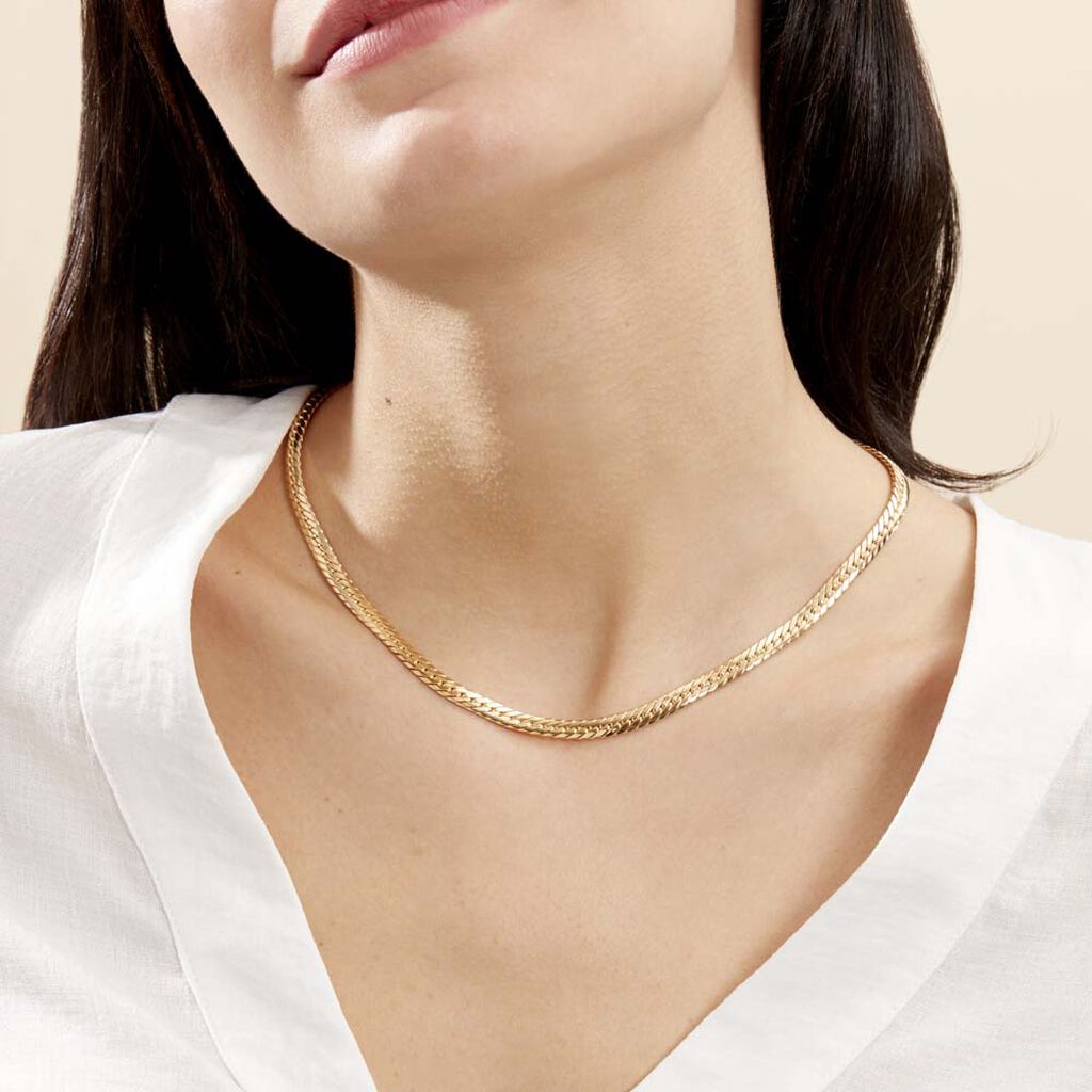 Collier Soumayyah Maille Anglaise Or Jaune