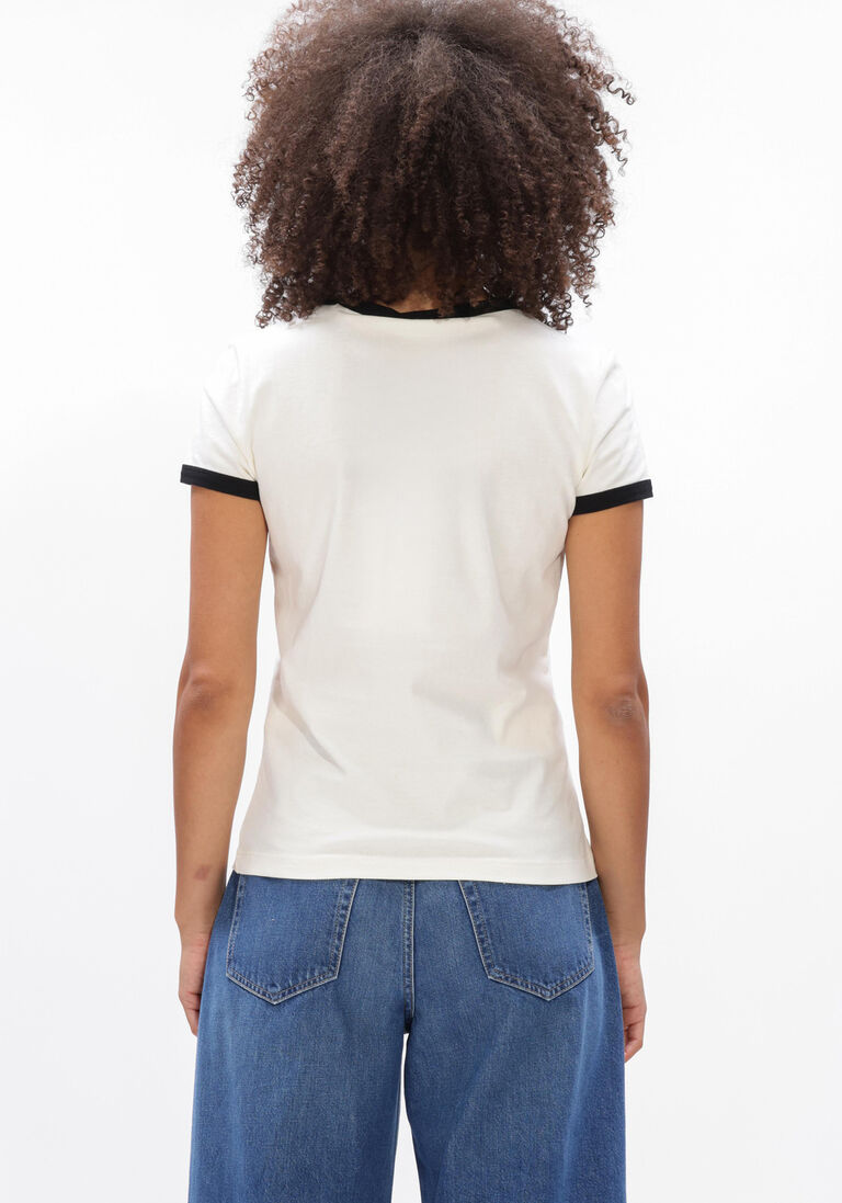 ecru closed t-shirt slim t-shirt