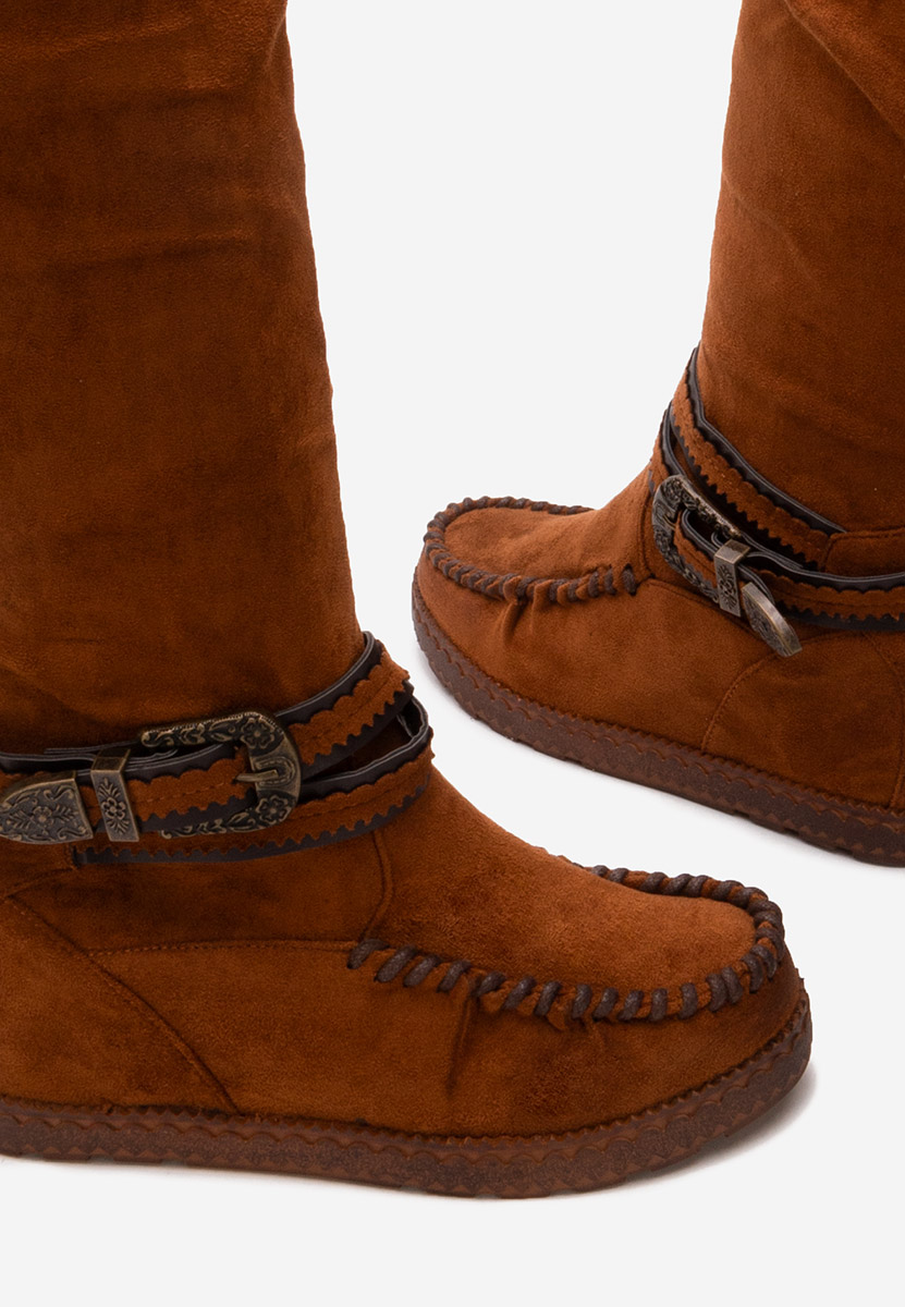 Bottes compensée femme chameau Caizia V2