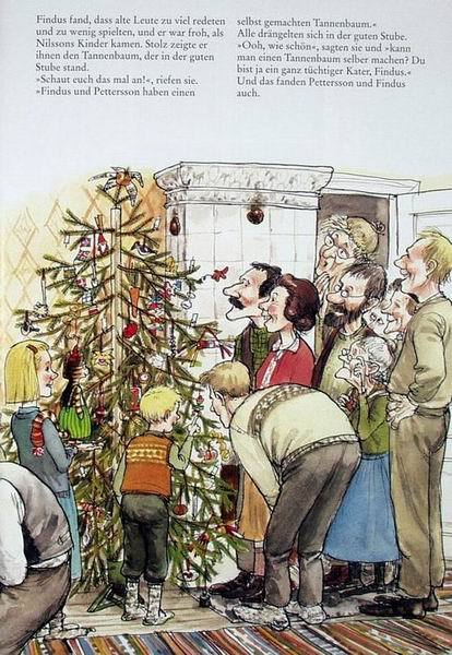 Pettersson und Findus. Pettersson kriegt Weihnachtsbesuch