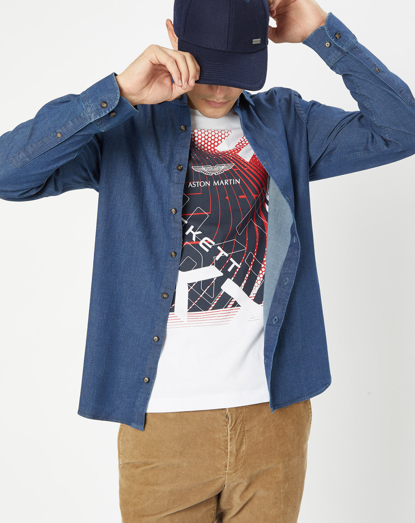 Hackett London Casquette en Laine mélangée Feutre bleu marine
