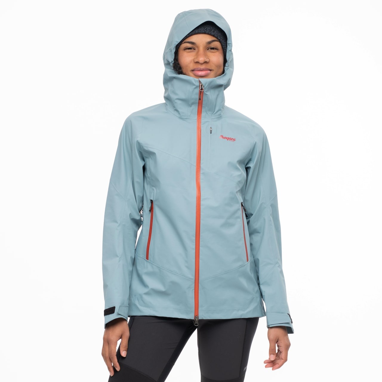 Rabot V2 3L Jacket Dame Smoke Blue/Chianti Red