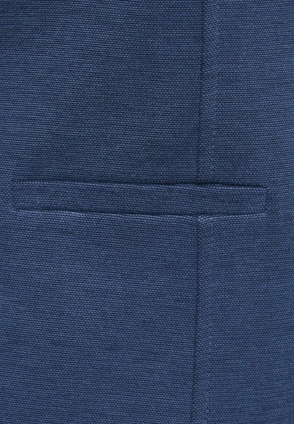 Basic Piqué Blazer - dark intense gentle blue mel.