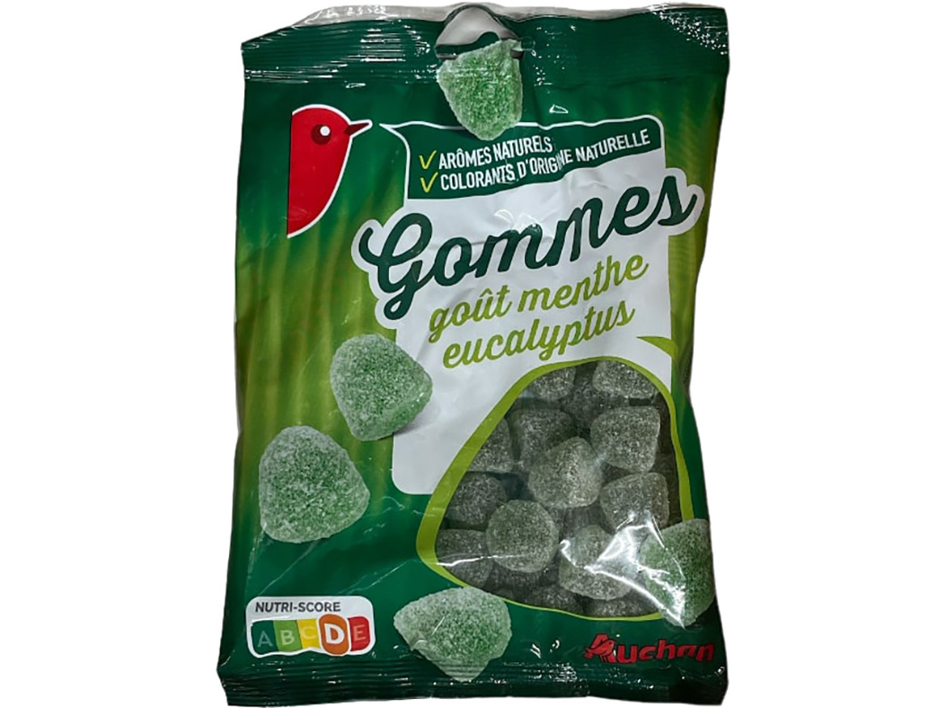 GOMAS AUCHAN MENTA EUCALIPTO 200G