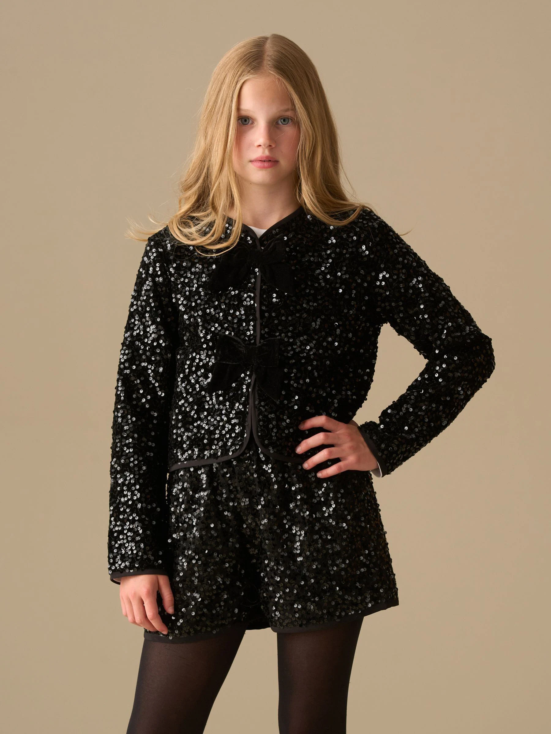 Angel & Rocket Leona Velvet Sequin Short