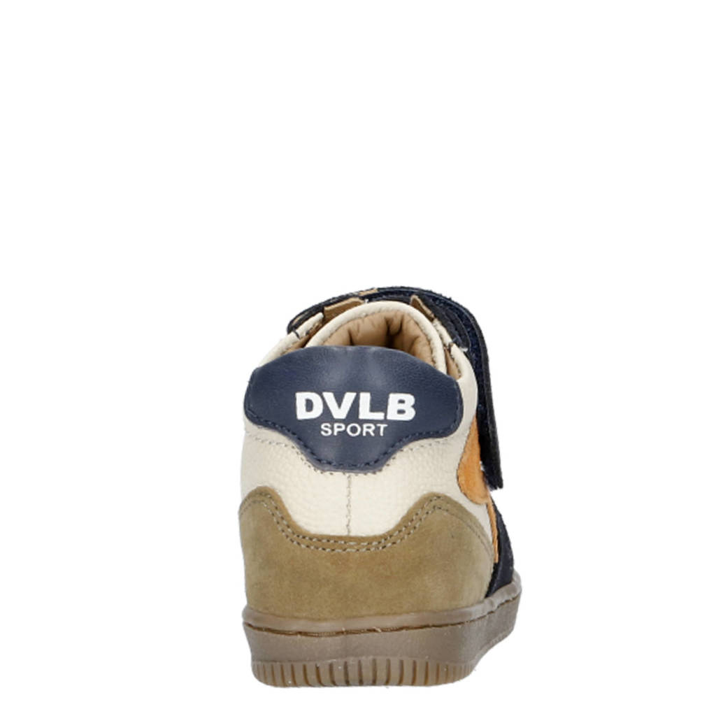 Develab leren sneakers donkerblauw