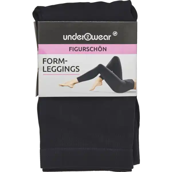 under2wear Form-Leggings L schwarz