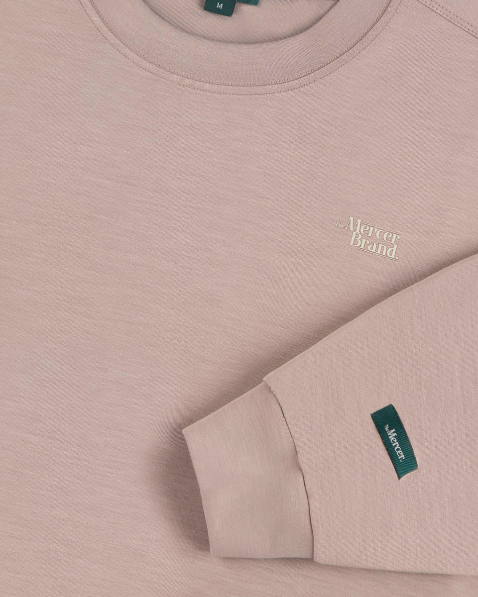Mercer Amsterdam The Mercer Scuba Crewneck Beige Sweater