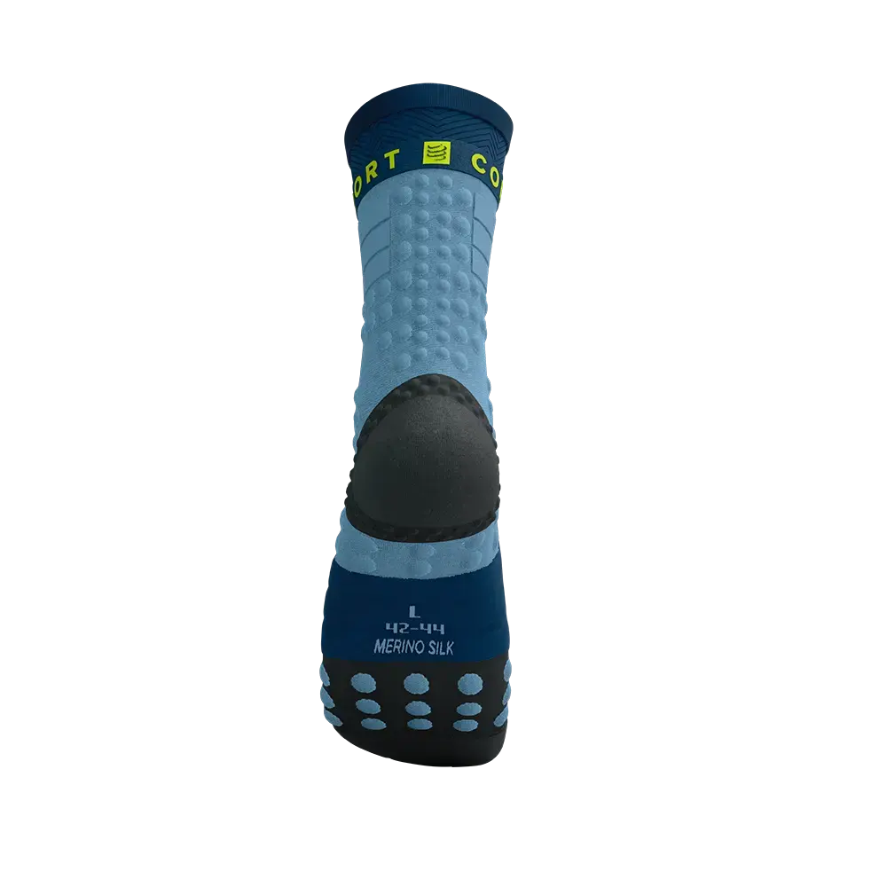 Compressport Pro Racing Winter Trail Compressiesokken Blauw/Groen