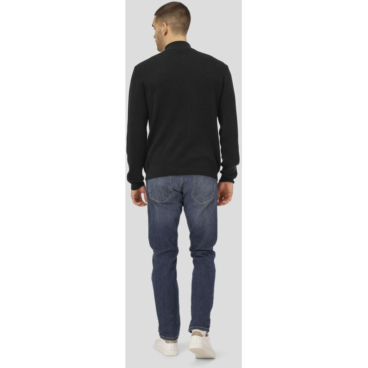 Clean Cut Copenhagen Mario Half Zip Black