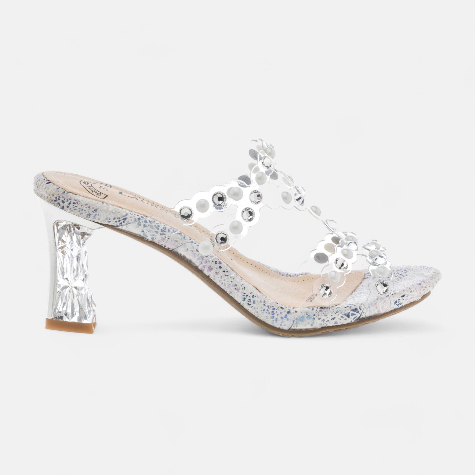 Mules à talon Femme blanc