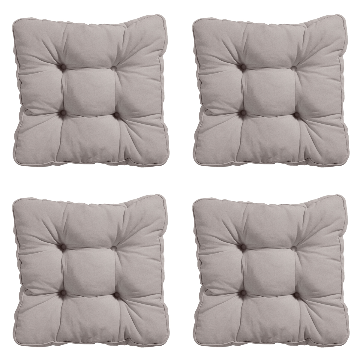 Madison Panama taupe Zitkussen - Set van 4