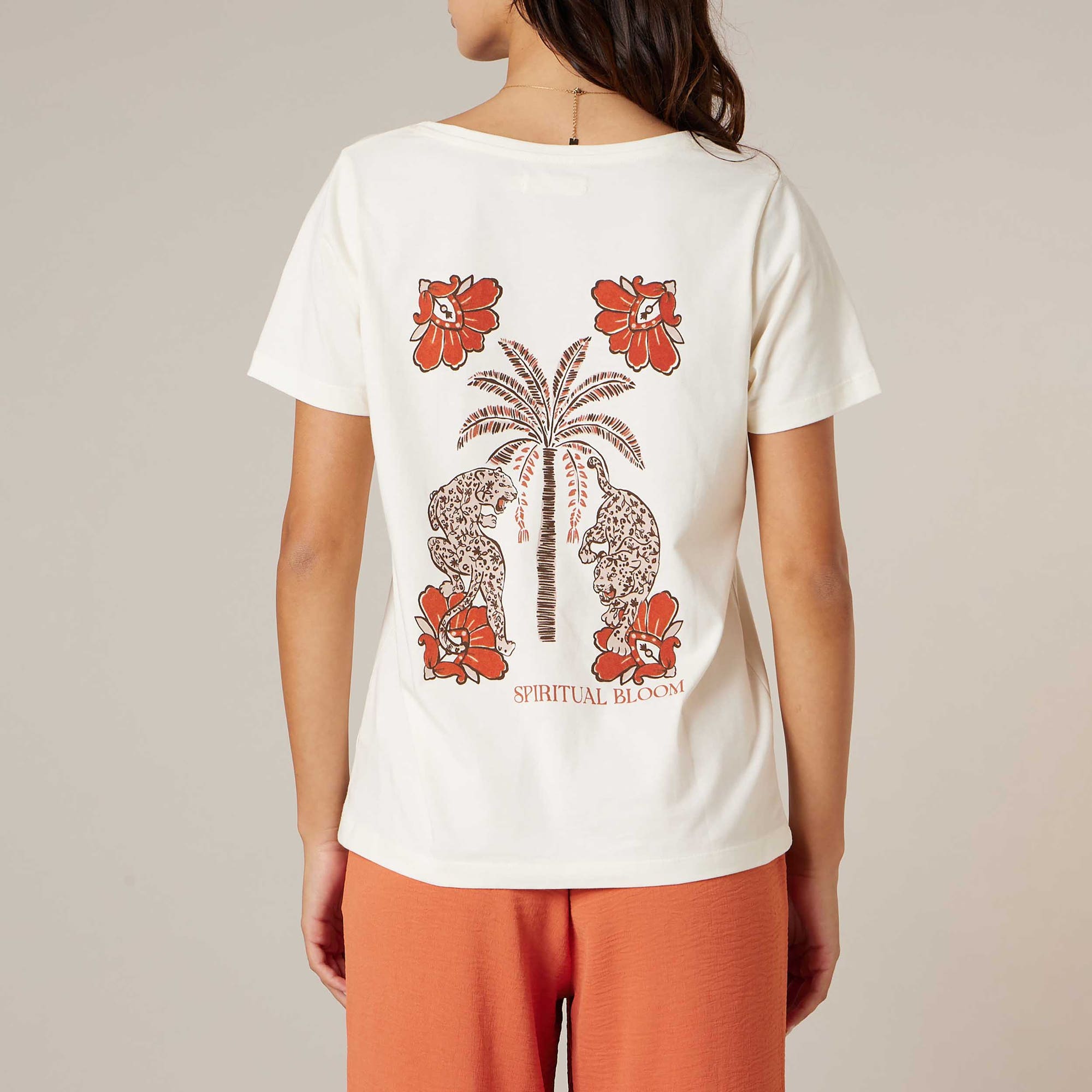 T-shirt Femme beige