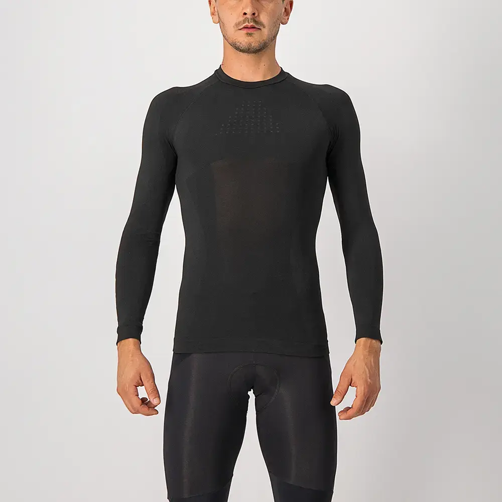 Castelli Core Seamless Thermoshirt Lange Mouwen Zwart Heren
