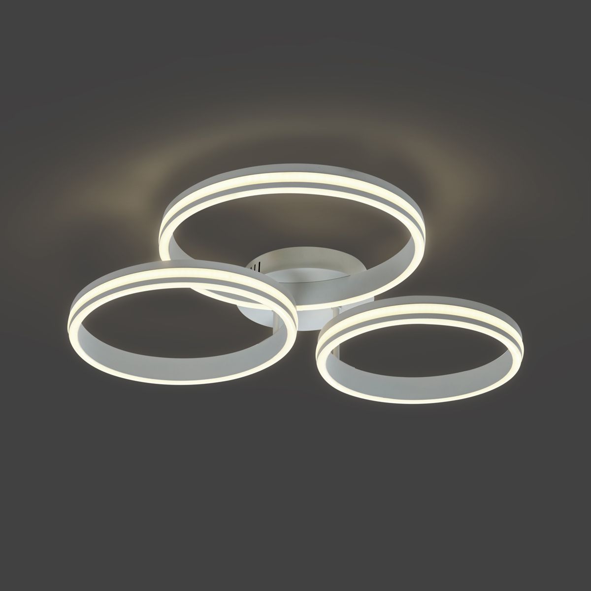 Plafondlamp wit incl. LED 3-staps dimbaar 3-lichts - Navara