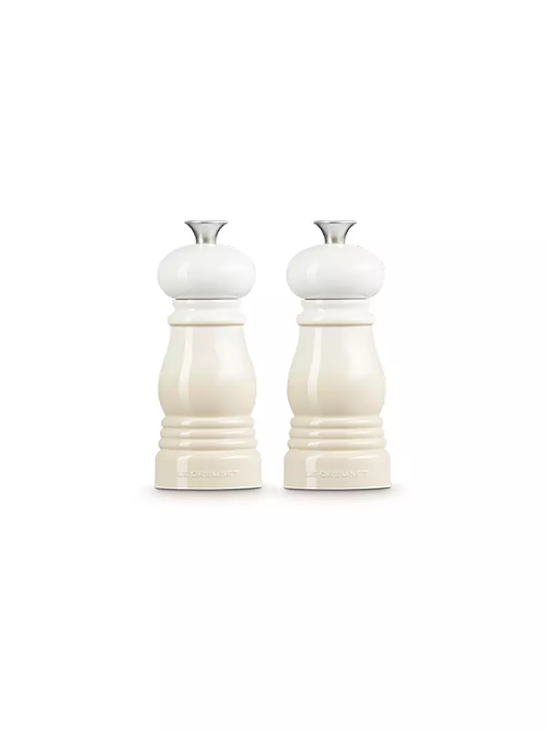 LE CREUSET Mini Salz- & Pfeffermühlen Set 12,5cm Meringue creme