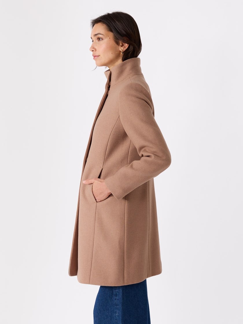 Mari kåpe i ullblanding Mocha Mousse