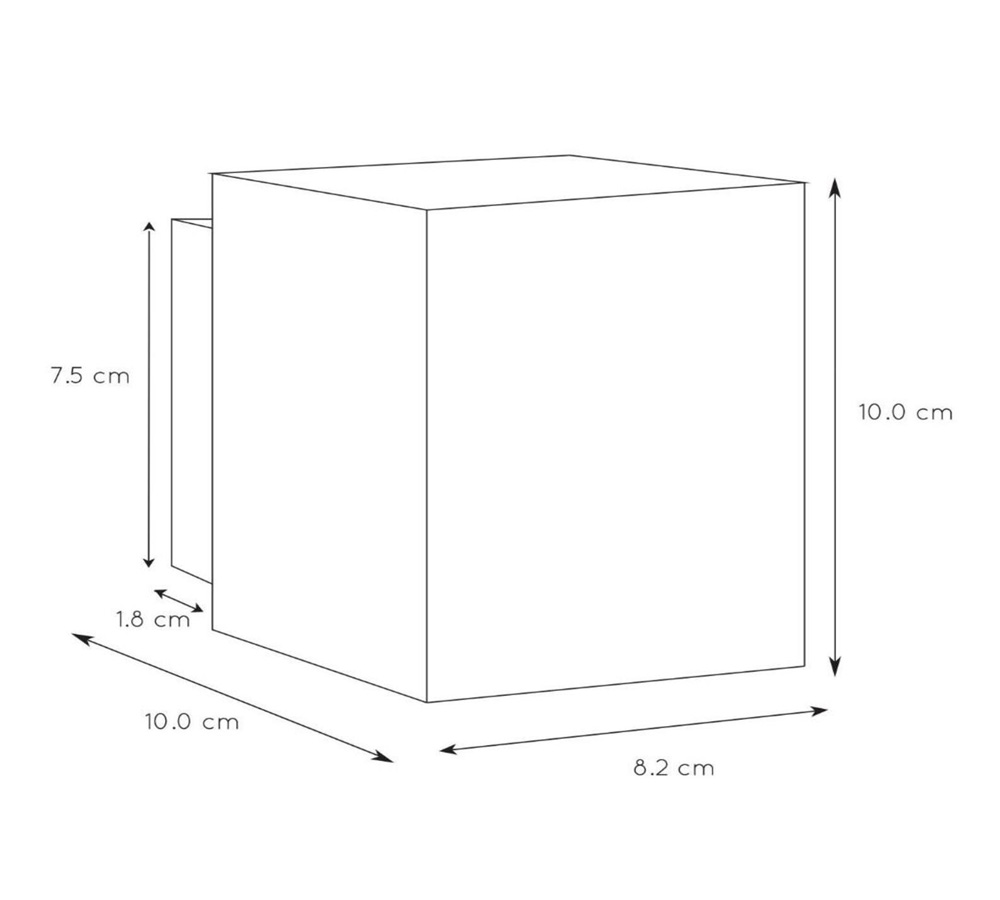 Lucide Xera wandlamp 8x10cm 1x G9 zwart