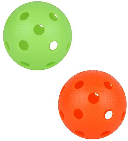 Stiga Bolde - Floorball - 2-pak - Orange/Lime Grøn