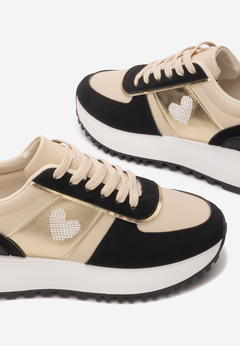 Baskets pour femme beige Margeret