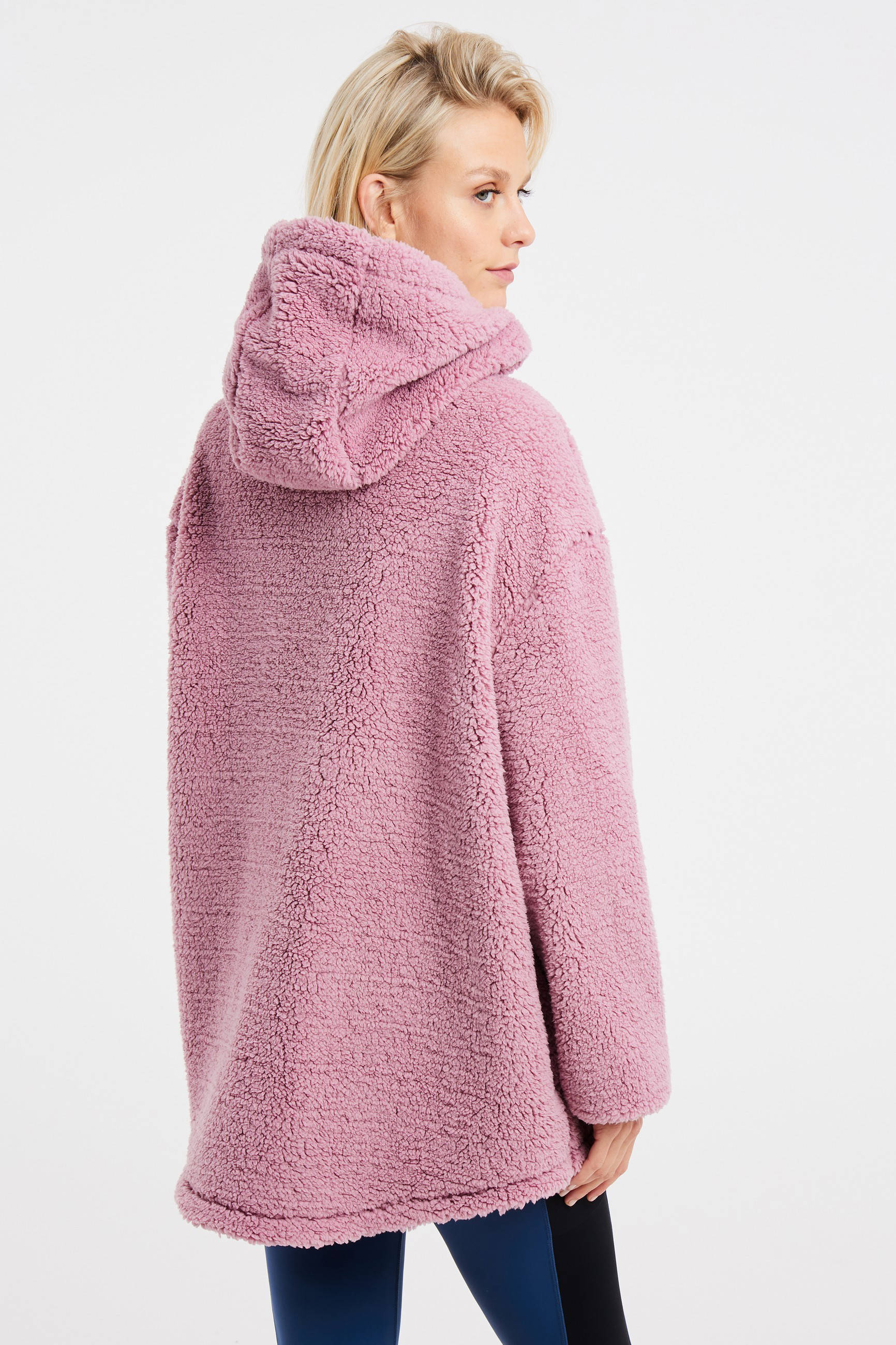 Protest fleece vest Sago roze