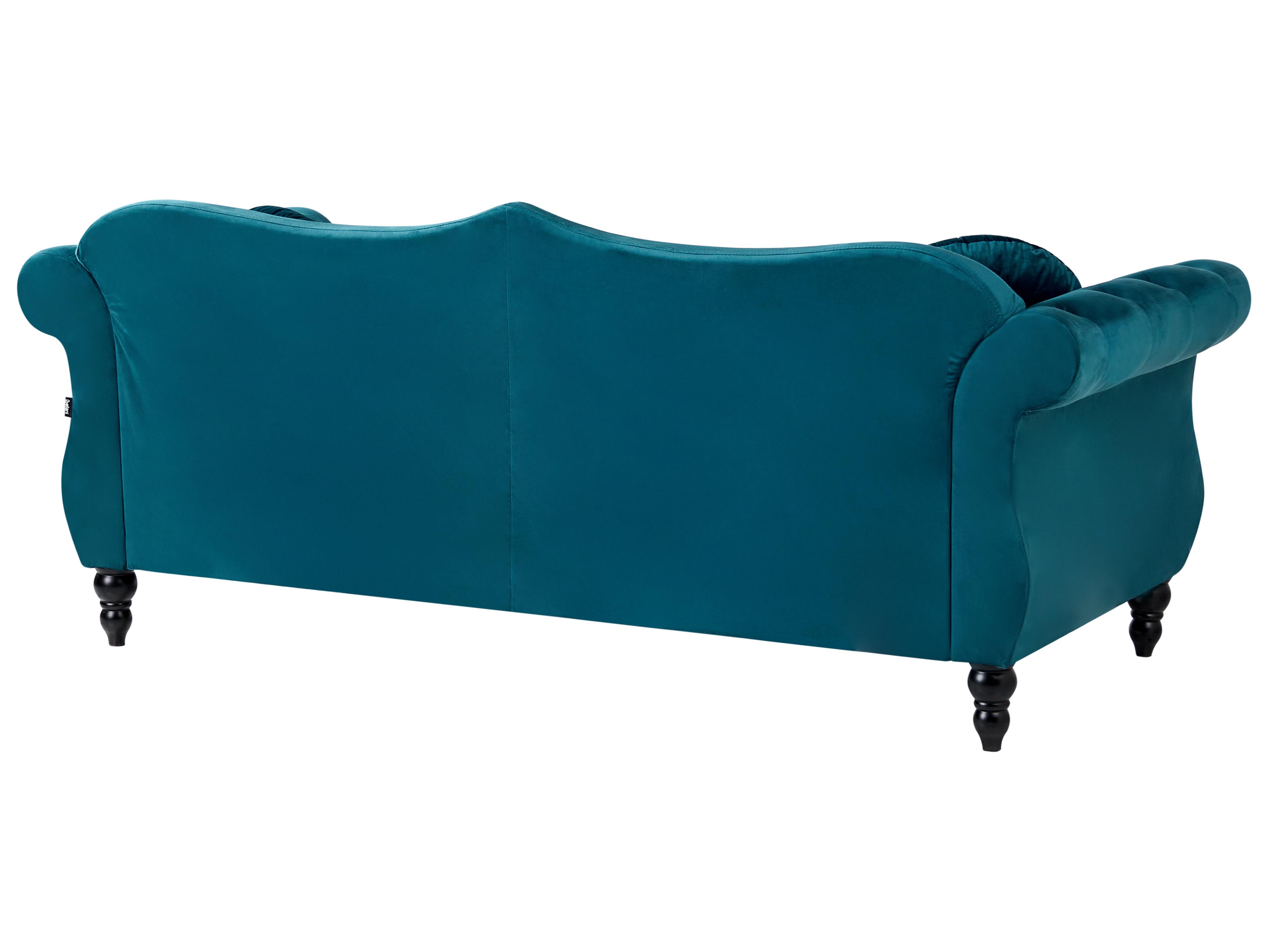 Bankenset 5-zits SKIEN Fluweel Groenblauw