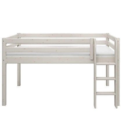Flexa Halbhohes Bett m. Gerade Leiter - Classic+ - 210x110x120 c