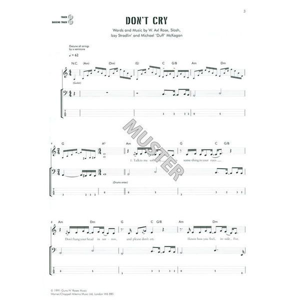 Faber Music Guns N´ Roses Bass