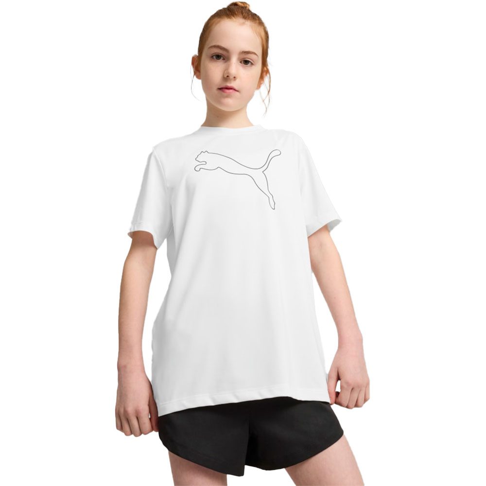 Puma Tad ESS Cat Logo Graphic T-Shirt Kinder puma white