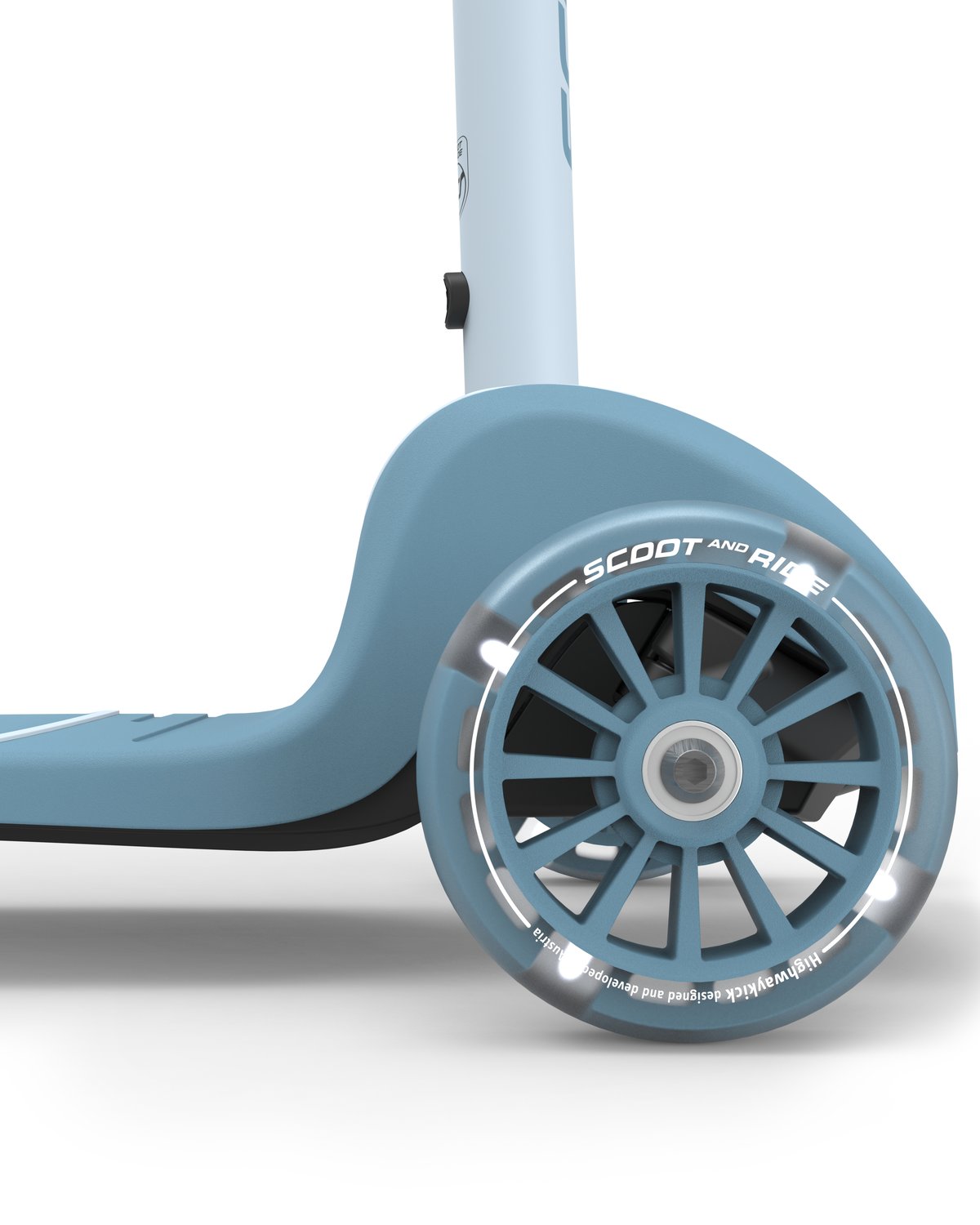 Sparkesykkel Barn 3år+ m/ LEDlys i hjul | Scoot and Ride Highwaykick 3S LED
