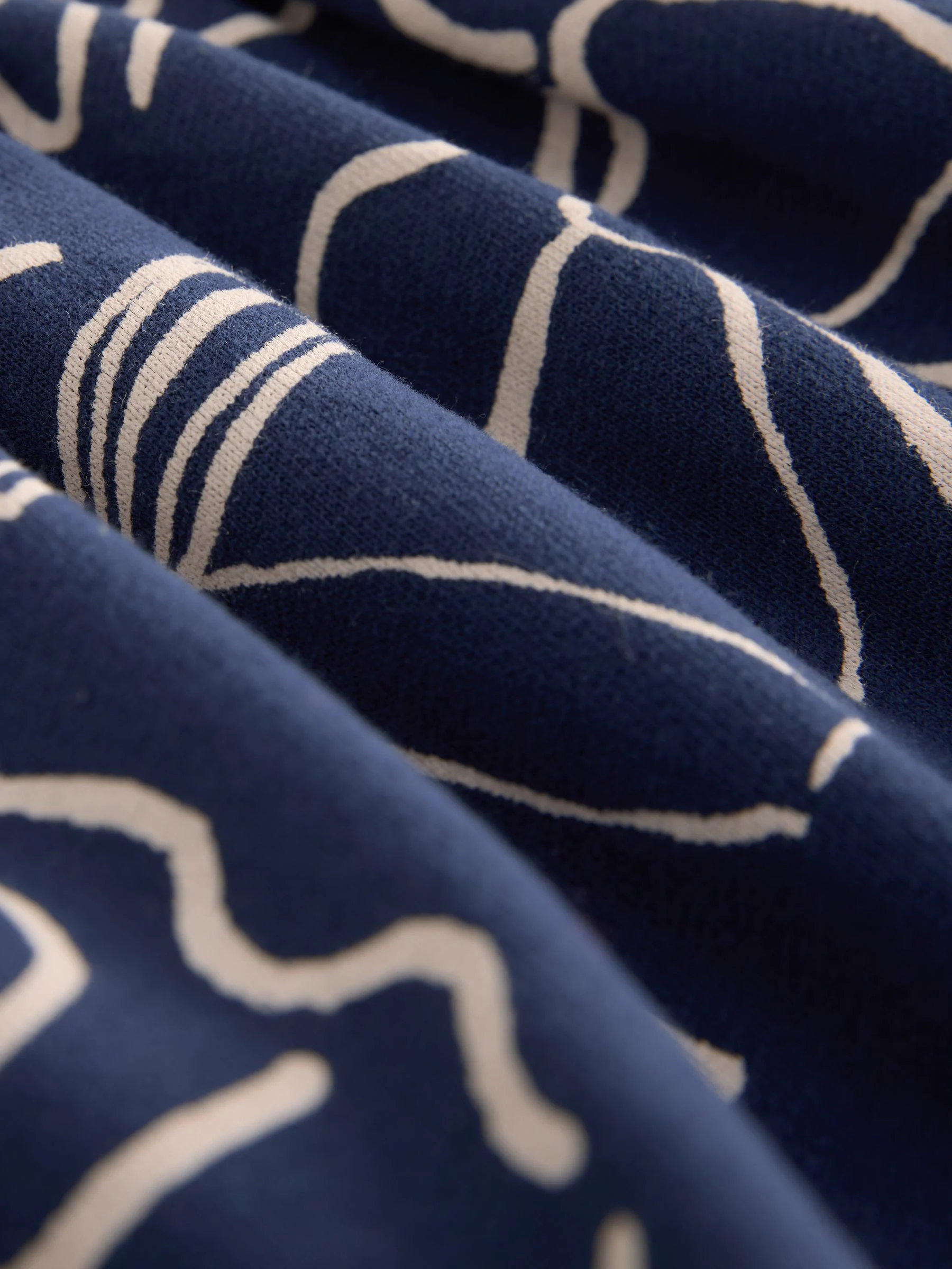 Marineblauw met strikjes - Sweaterjurk (3 mnd-7 jr)
