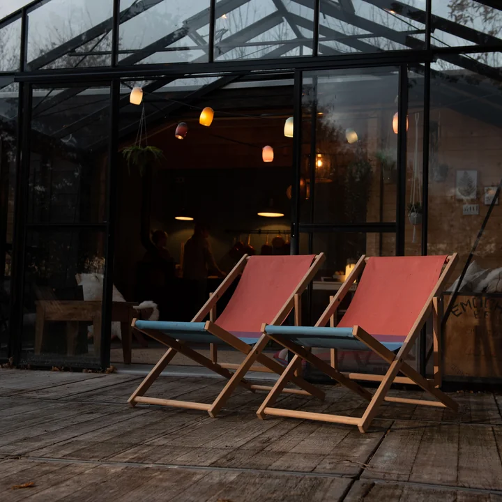 Weltevree - Beach Chair, grün / gelb